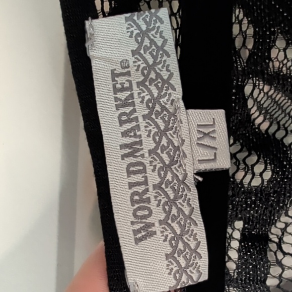World Market 100% Viscose, Black Lace Dress Or Coverup - Picture 3 of 4